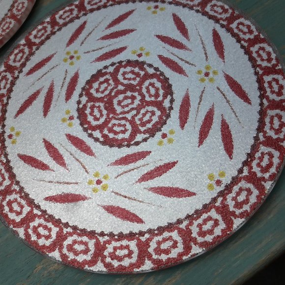 Glass Trivets Hot Pads Vintage Set of 3 Mid Century Modern Kitchen Ware Decor - Picture 13 of 15